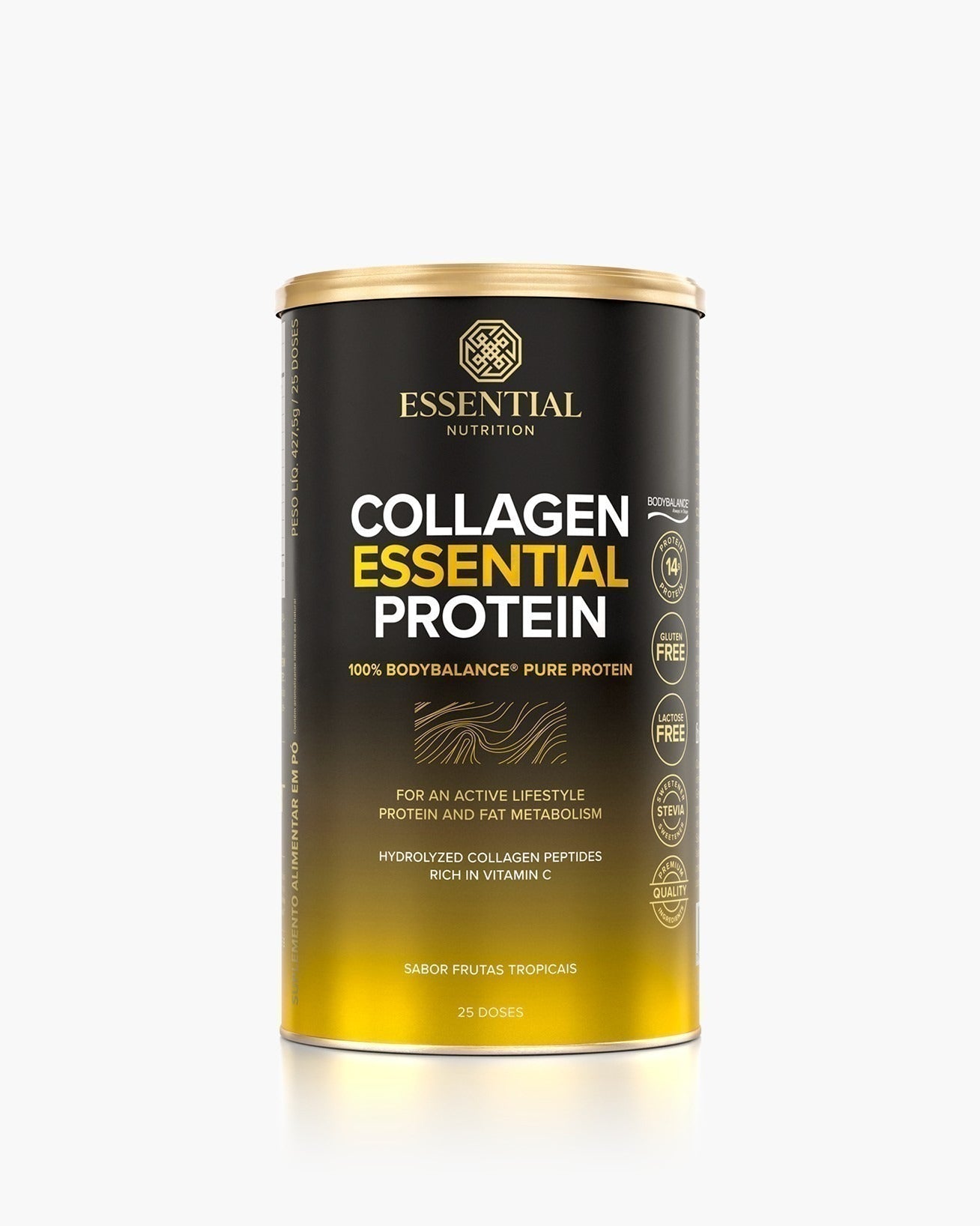 Collagen Essential Protein Frutas Tropicais Lata 427,5g | 25 doses